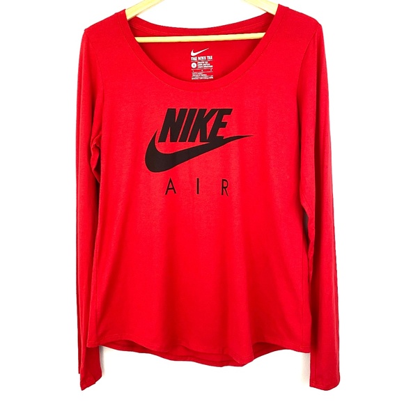 Nike Tops - NIKE AIR Red Long Sleeved Shirt